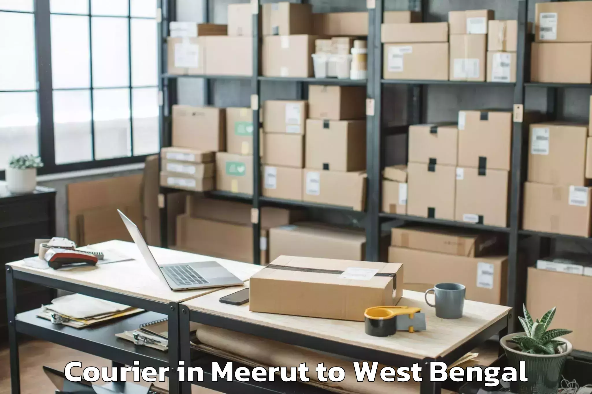 Reliable Meerut to Chandrakona Road Courier